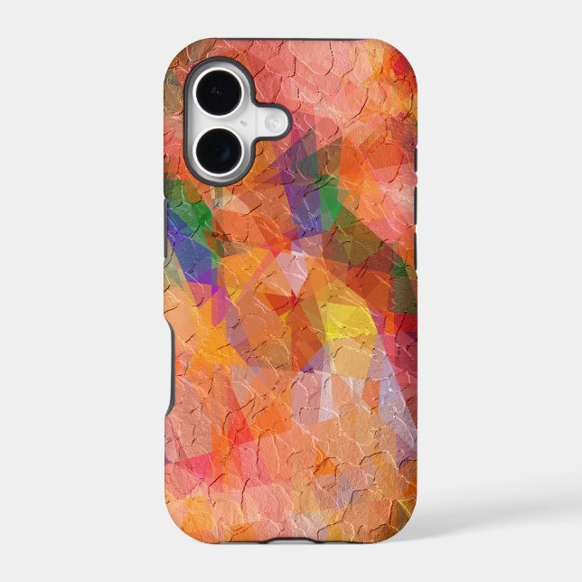 Mosaic Abstract Art | Modern Geometric Pattern 8 Iphone Case (Back)