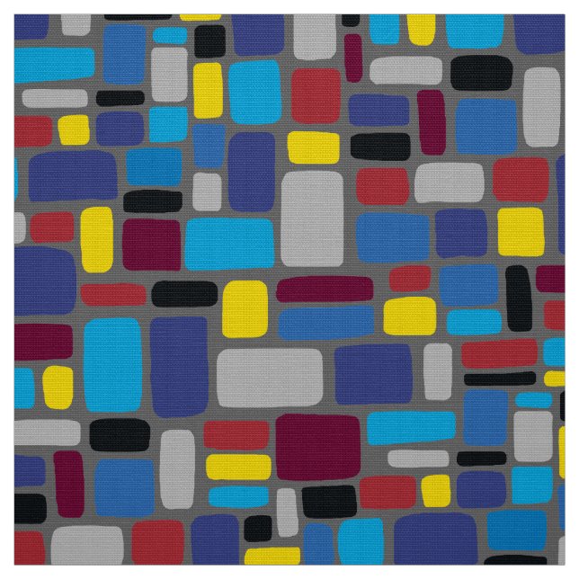 Mosaic Abstract Pattern 050721 v1 Fabric (Swatch)
