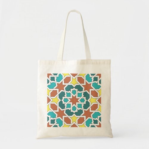 Mosaic and art of Morocco Arabesque and geometry Tote Bag