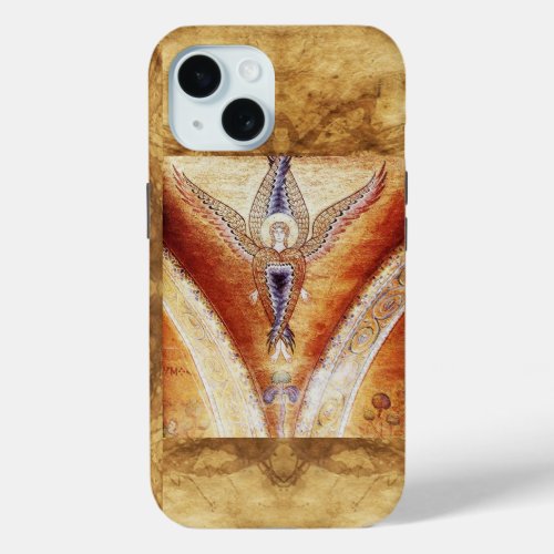 MOSAIC ANGEL  Parchment Monogram iPhone 15 Case