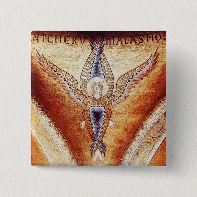 MOSAIC ANGEL PINBACK BUTTON (Front)