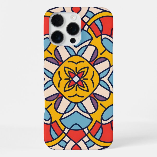 mosaic arc cercle, Mandala-Pattern Iphone Case (Back)