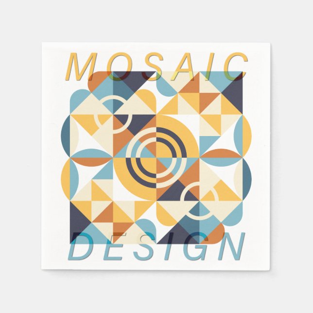 Mosaic Art Pattern Napkins (Front)