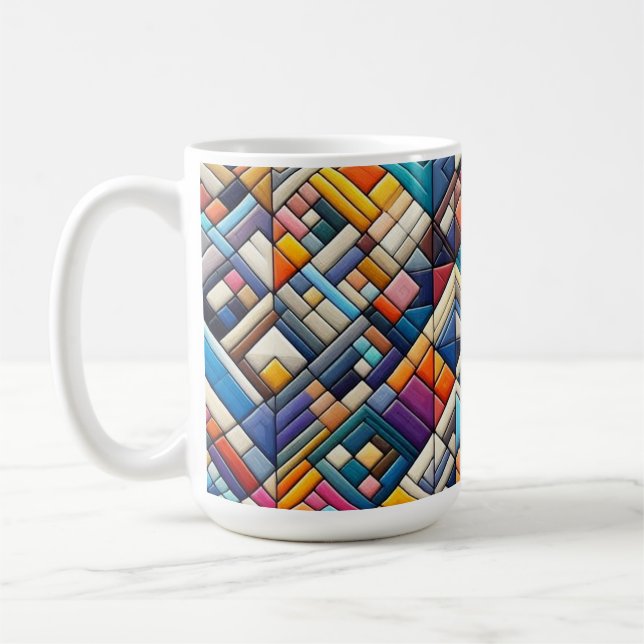 Mosaic Art Style Mug (Left)