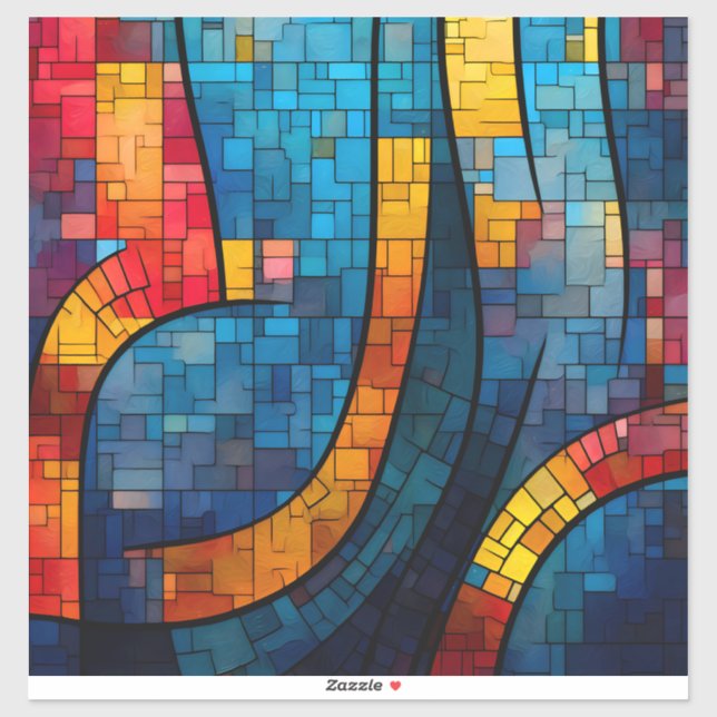 Mosaic Art Vinyl Sticker (Sheet)