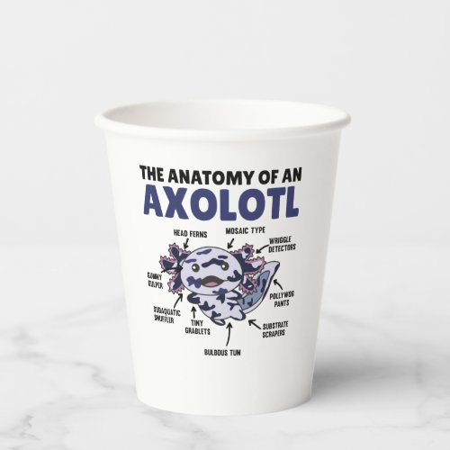 Mosaic Axolotl Explanation Anatomy Of An Axolotl Paper Cups