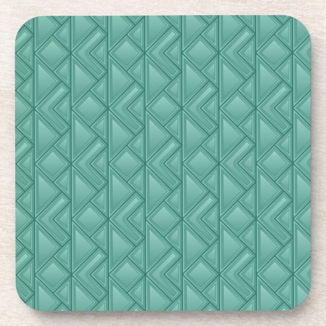 Mosaic Background Beverage Coaster (Front)