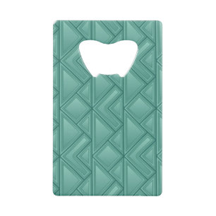 Mosaic Background Credit Card Bottle Opener