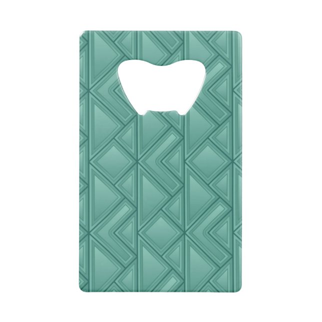 Mosaic Background Credit Card Bottle Opener (Front)