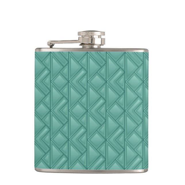 Mosaic Background Flask (Front)