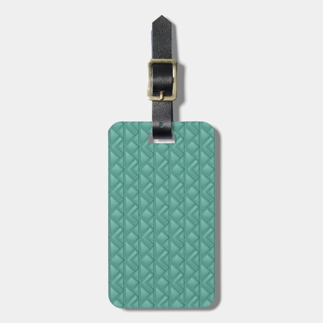 Mosaic Background Luggage Tag (Front Vertical)