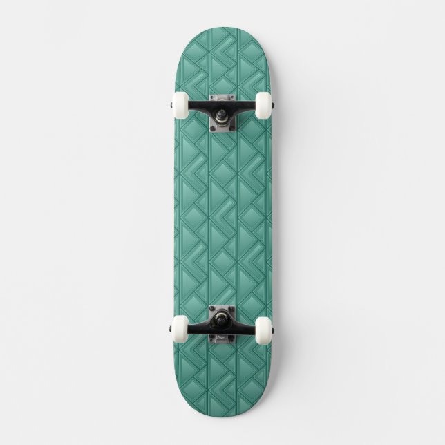 Mosaic Background Skateboard Deck (Front)