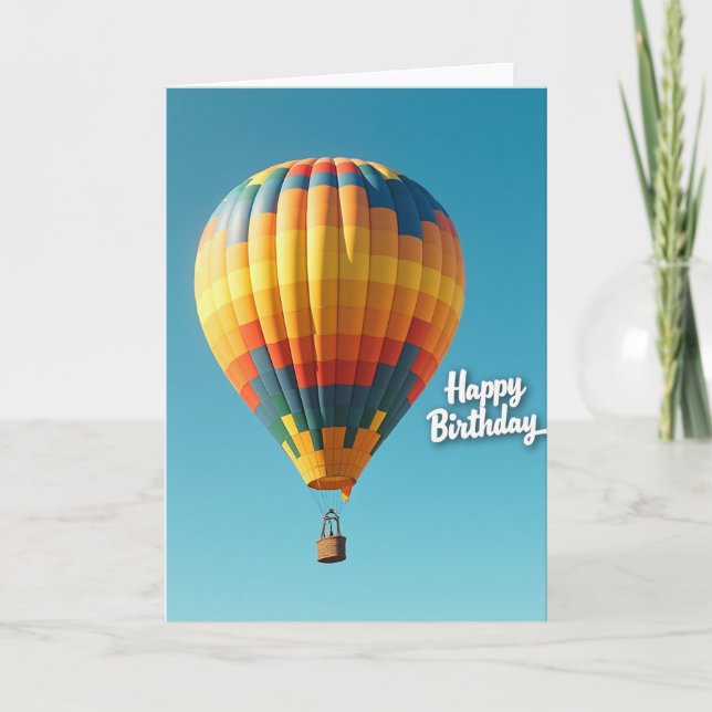 Mosaic Balloon Birthday Card (Front)