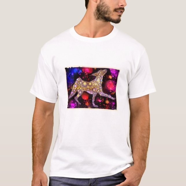 Mosaic Basenji T-Shirt (Front)