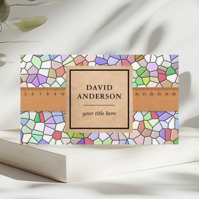 Mosaic Bathroom Kitchen Flooring Tiles Installer Business Card (Creator Uploaded)