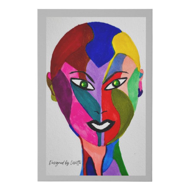 Mosaic Beauty Canvas Print (Front)