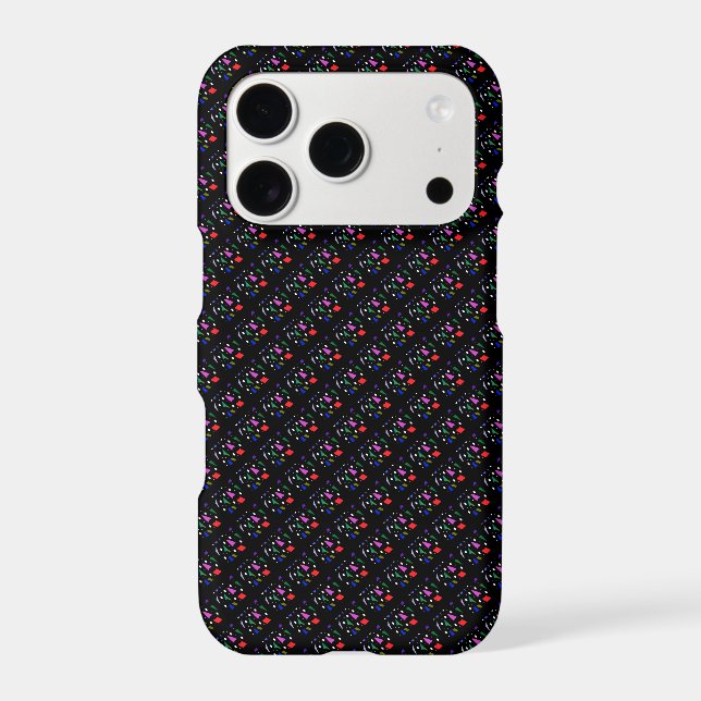Mosaic bits and pieces pattern art           iphone case (Back)