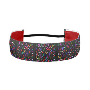 Mosaic bits and pieces pattern art  tie headband