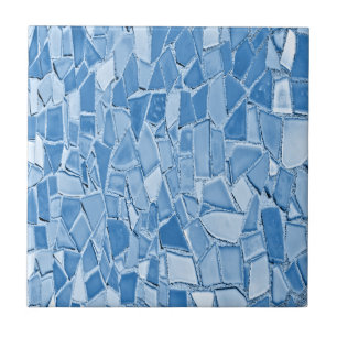 Mosaic Blue And White Ceramic Tile