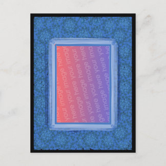 Mosaic Blue Picture Postcard
