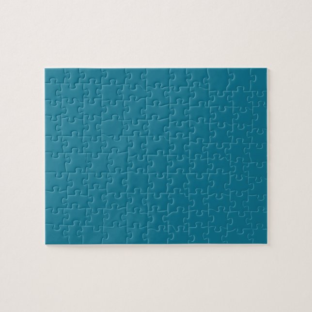 Mosaic Blue Solid Color Jigsaw Puzzle (Horizontal)