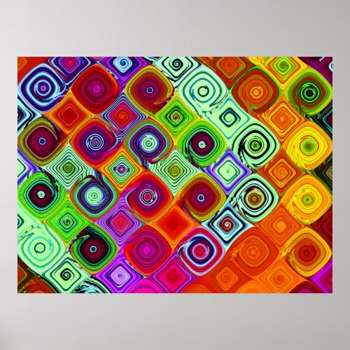 Mosaic Brago_Mitchell Fine Fractal Art Poster