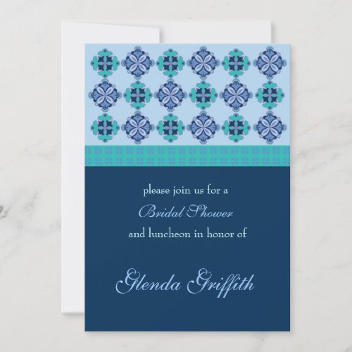 Mosaic Bridal Shower Invitation