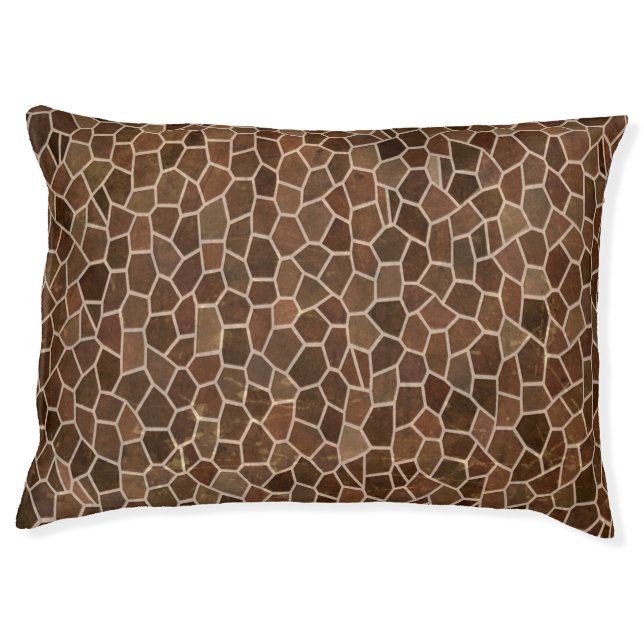 Mosaic Brown Indoor Large Dog bed (Front)