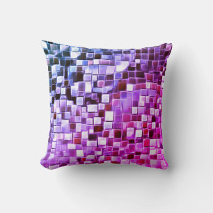 Mosaic Bubble Art / Miami / Throw Pillow