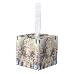 Mosaic  buddha statue cube ornament