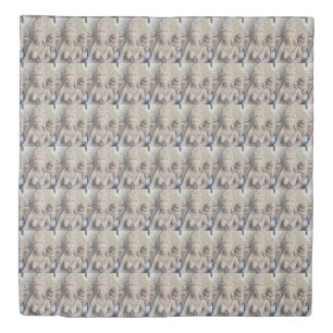 Mosaic  buddha statue Thunder_Cove Duvet Cover