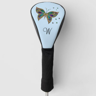 Mosaic Butterfly Blue Golf Head Cover