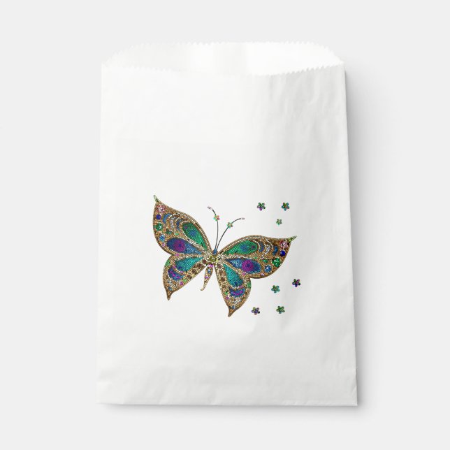 Mosaic Butterfly  Favor Bag (Front)