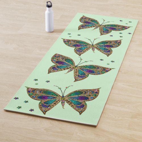 Mosaic Butterfly Green