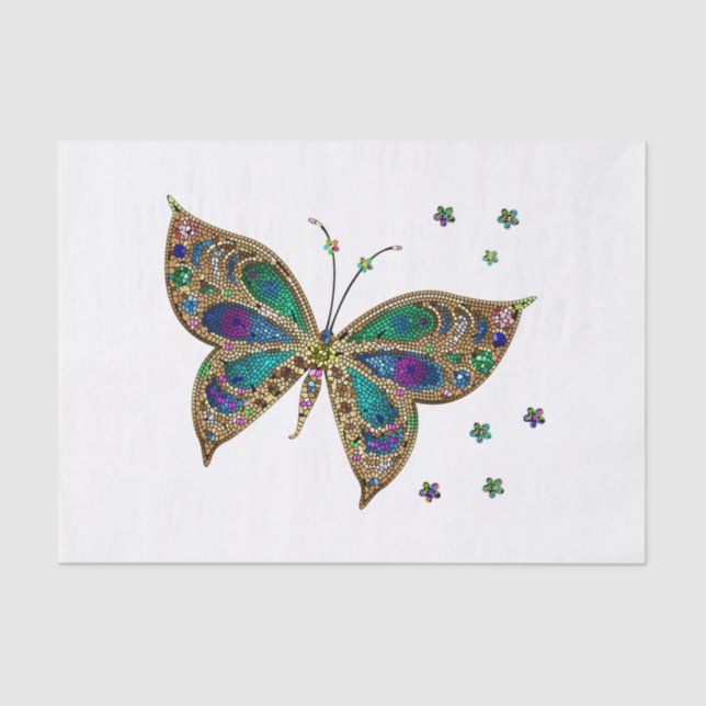 Mosaic Butterfly  Tissue Paper (Front)