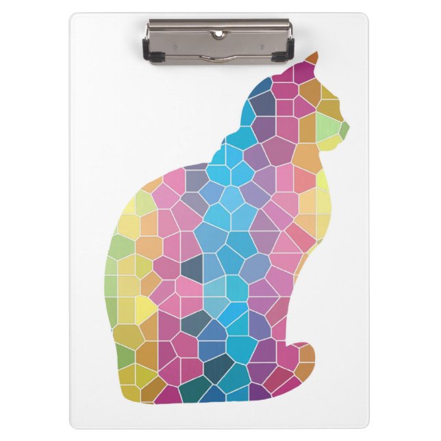 Mosaic Cat Clipboard (Front)