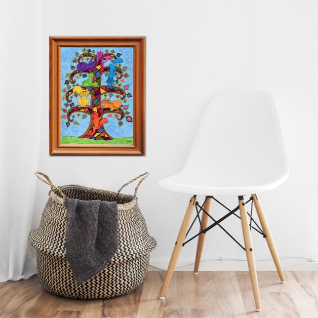 Mosaic Cat Tree of Life Poster (Creator Uploaded)