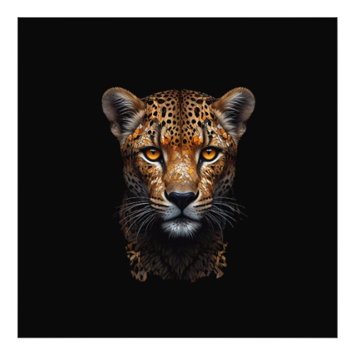 Mosaic Cheetah Portrait  Photo Print