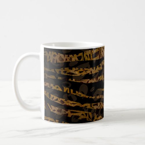 Mosaic Chic Elegant Safari Glam Jungle Party Print Coffee Mug