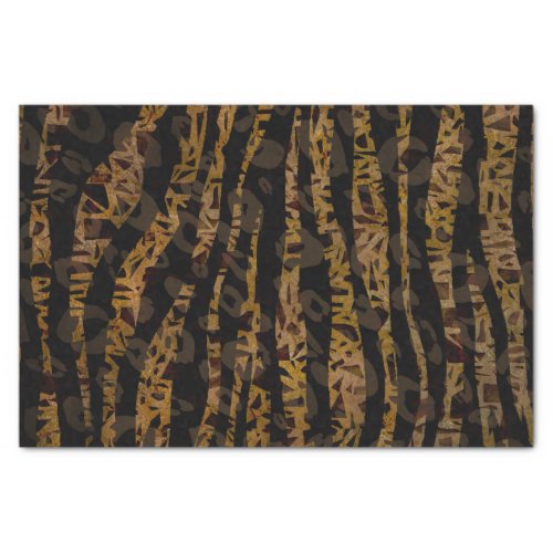 Mosaic Chic Elegant Safari Glam Jungle Party Print Tissue Paper