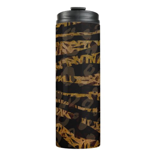 Mosaic Chic Elegant Safari Glam Jungle Party Thermal Tumbler