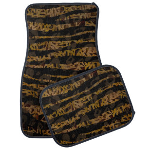 Mosaic Chic Elegant Safari Glam Jungle Print Car Mat