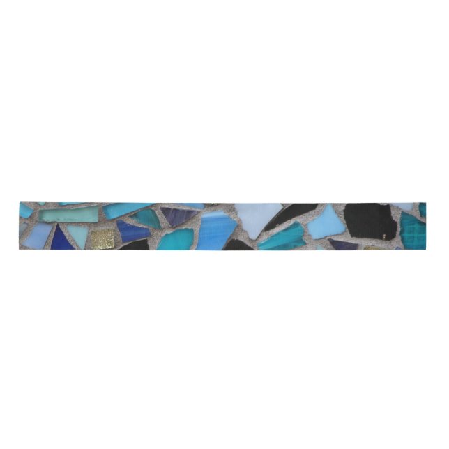 mosaic colored glass stone art ribbon (Front)