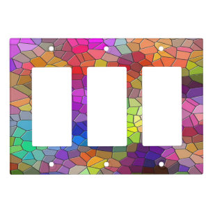 Mosaic Colored Stone Light Switch Cover
