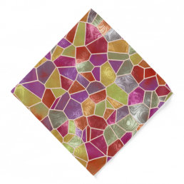 Mosaic Colorful Abstract Bandana