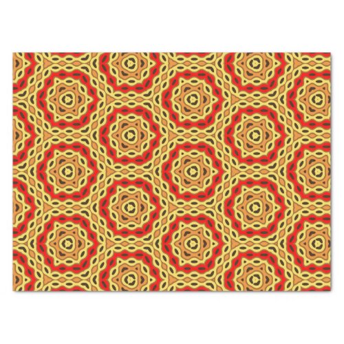 Mosaic Colorful Honeycomb Geometric Pattern Tissue Paper