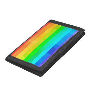 Mosaic Colorful Rainbow Pride Geometric Modern Tri-fold Wallet