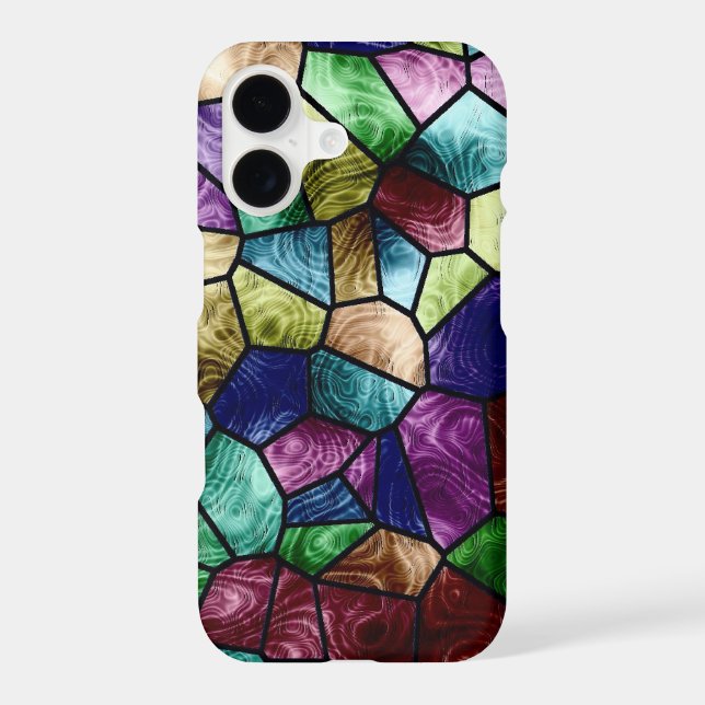 Mosaic Colorful Stain Glass Print Case-Mate iPhone Case (Back)
