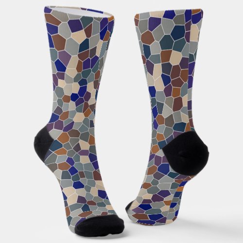 Mosaic Cool Trendy Modern Pattern  Socks