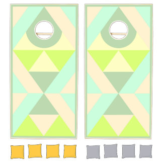 Mosaic Cornhole Set | Lemon Lime